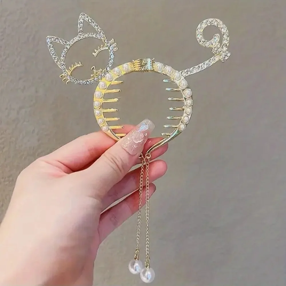 Sparkling Gold Cat Hair Clip
